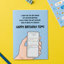 Funny Personalised Text Message Phone Greetings Card, thumbnail 1 of 5