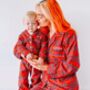 Personalised Matching Couples Luxury Brushed Cotton Christmas Tartan Pyjamas, thumbnail 3 of 6