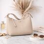Personalised Pebble Faux Leather Shoulder Hobo Bag, thumbnail 4 of 5
