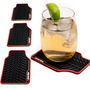 Funny Car Mat Coasters Gift For Him, thumbnail 1 of 3