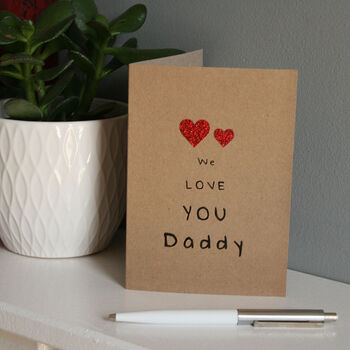 We Love You Daddy Ceramic Coaster, 4 of 8