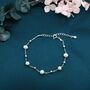 Delicate Pearl And Silver Ball Beaded Bracelet, thumbnail 3 of 10