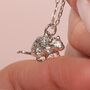 Personalised Sterling Silver Gerbil Necklace, thumbnail 2 of 10