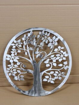 Round Metal Tree Of Life Wall Art Home Room Decor, 11 of 12