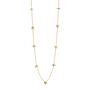 Gold And Silver Plated Floral Charm Necklace, thumbnail 4 of 5