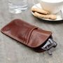 Personalised Lady's Leather Glasses Case. 'The Rufeno', thumbnail 9 of 12