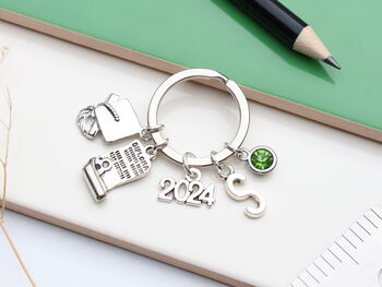 2025 Diploma Graduation Keyring, Personalised Gift Keepsake, Masters Degree, 3 of 8
