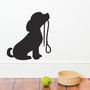 Puppy With Lead Wall Sticker, thumbnail 1 of 4