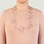 Minimalist Statement Scribble Necklace, thumbnail 4 of 4