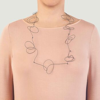 Minimalist Statement Scribble Necklace, 4 of 4