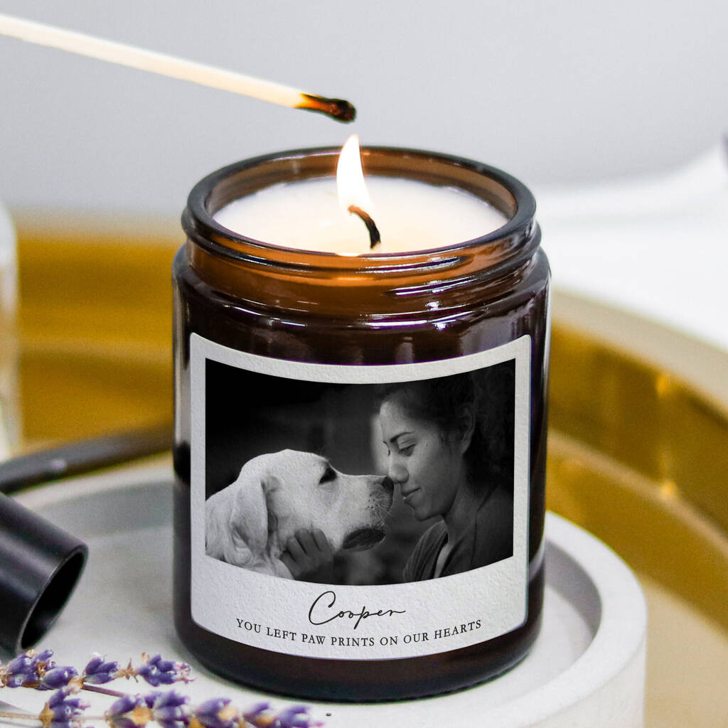 Personalised In Memory Dog Memorial Candle Gift, 1 of 10