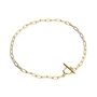 Sophia 18ct Gold Plate T Bar Chain Bracelet, thumbnail 2 of 3