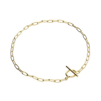 Sophia 18ct Gold Plate T Bar Chain Bracelet, 2 of 3