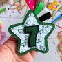 Gamer Theme Glitter Star Badge, thumbnail 1 of 3