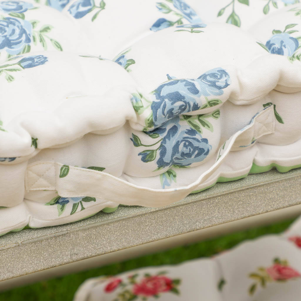 Botanical Padded Summer Garden Bench Cushion By Dibor