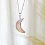 Crescent Moon Gold Or Silver Plated Necklace, thumbnail 11 of 11