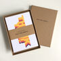 Pack Of Eight Colourful Retro Thank You Greeting Cards, thumbnail 5 of 9