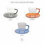 Coloured Glass Teacup And Saucer, thumbnail 4 of 4