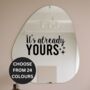 Its Already Yours Manifestation Mirror Sticker, thumbnail 1 of 7