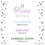 Pisces Zodiac Crystal Bracelet Birthday Gift For Her, thumbnail 7 of 7