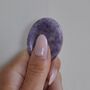 Lepidolite Worry Thumb Stone For Strength And Healing, thumbnail 1 of 4