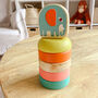 Wooden Stacking Toy Elephant For Babies And Toddlers, thumbnail 1 of 6