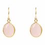 Petite Drop Earring Gold Plated 925 Sterling Silver, thumbnail 2 of 7