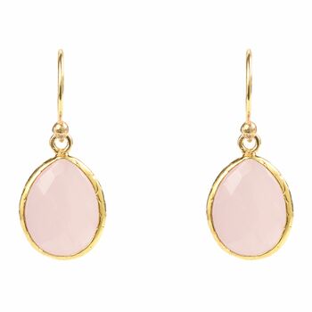 Petite Drop Earring Gold Plated 925 Sterling Silver, 2 of 7