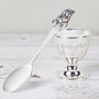 Personalised Silver Egg Cup And Spoon, thumbnail 2 of 5