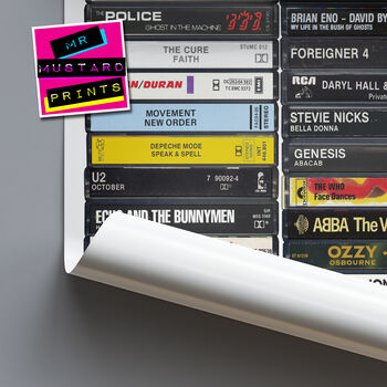 45th Birthday Personalised Print Music From 1981, 3 of 8