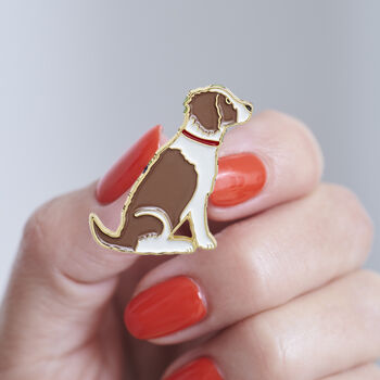 Springer Spaniel Christmas Dog Pin, 6 of 6