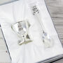 Personalised Silver Egg Cup And Spoon, thumbnail 5 of 5
