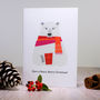 Christmas Card Pack Of Four Flamingo Penguin Bear Robin, thumbnail 2 of 9