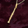 Clarinet Pendant 18 Carat Gold On Silver, thumbnail 2 of 2