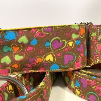 Martingale Collar In Love Hearts Design, Avilable Lead, 4 of 9