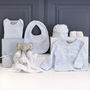 Personalised Elephant Comforter And Blue Baby Gift Set, thumbnail 3 of 8