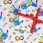 Neurodiversity Hand Gift Wrapping Paper Roll Or Folded, thumbnail 1 of 2