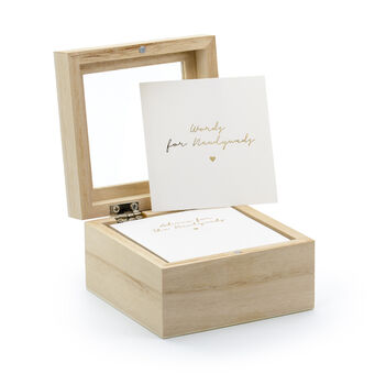 Wedding Guest Book Advice Cards And Box, 2 of 2