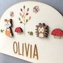 Personalised Woodland Name Door Plaque, thumbnail 2 of 4