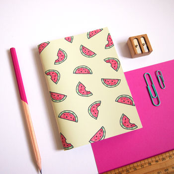 watermelon a6 notebook by not only polka dots | notonthehighstreet.com