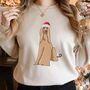 Custom Afghan Hound Dog Xmas / Christmas Jumper, thumbnail 1 of 12