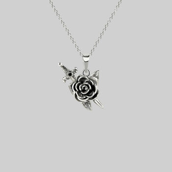 Dagger Through Rose Necklace, 2 of 4