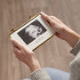Personalised Brass Baby First Scan Frame, thumbnail 1 of 5
