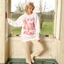 Fur Real Women's Slogan Sweatshirt, thumbnail 4 of 5