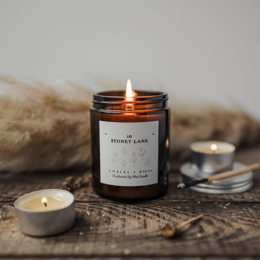 Personalised New Home Candle Gift By Embers & Roots