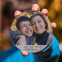 Personalised Family Photograph And Message Glass Coaster, thumbnail 2 of 2