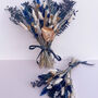 Navy Blue And Grey Dried Flower Arrangement, thumbnail 4 of 6