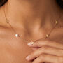 Gold Or Silver Solid Star Charm Necklace, thumbnail 2 of 8