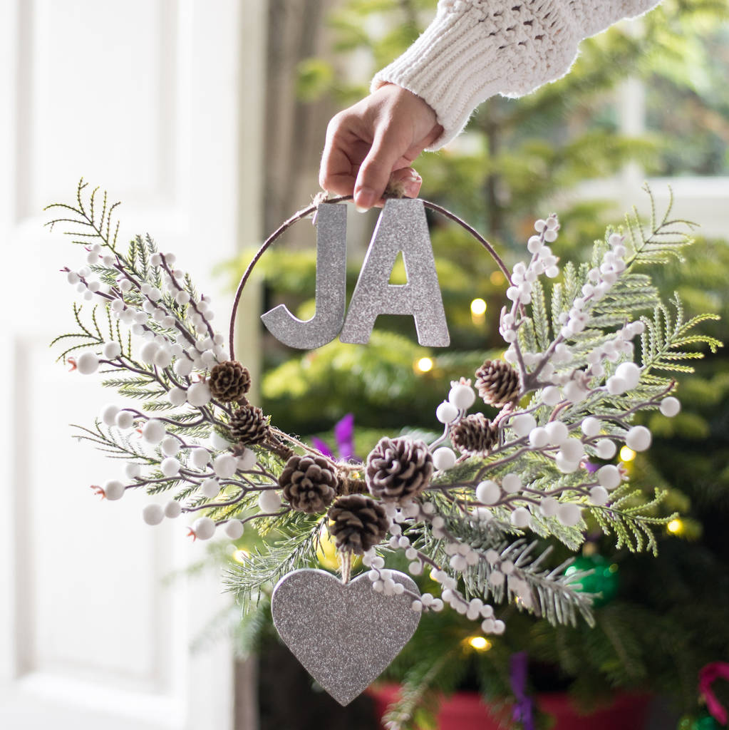 Personalised Half Wreath By The Letteroom | notonthehighstreet.com