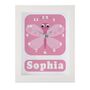 Personalised Childrens Butterfly Clock, thumbnail 8 of 9